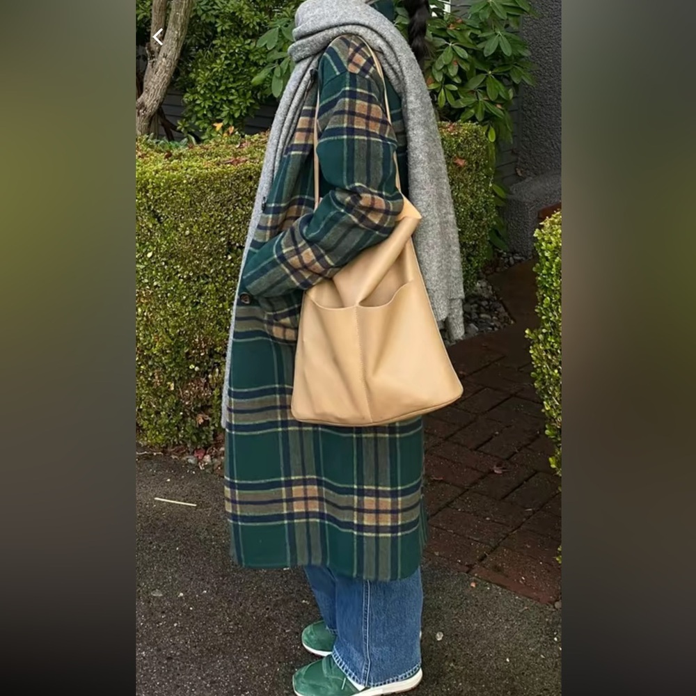 Flannel/ plaid trench coat